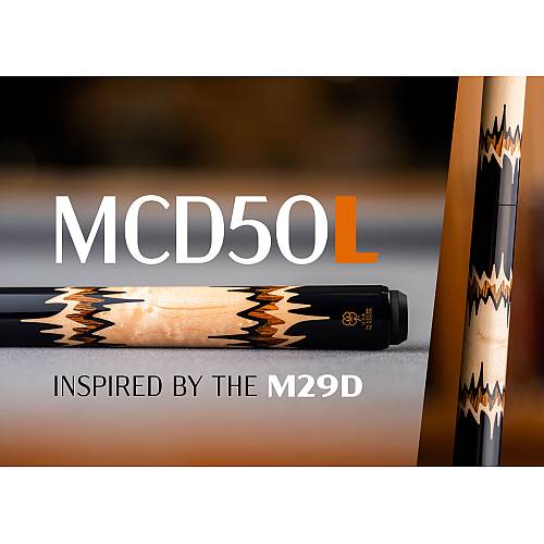 McDermott MCD50L Sierra-inspired 50th Anniversary Pool Cue design, with i-2 Shaft