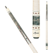 Meucci - 9712 Pool Cue - Gray stained bird's eye maple with white points