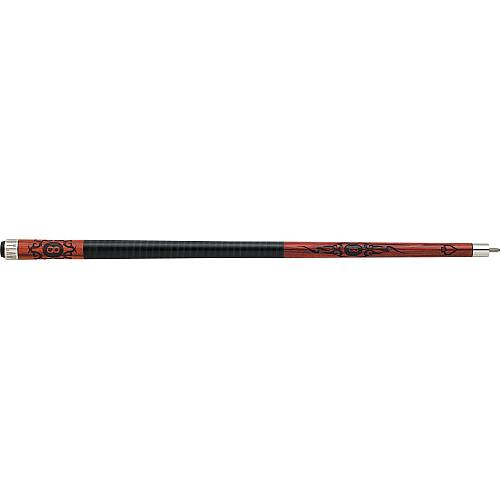 Outlaw - 20 - Cherry 8-Ball w/ Tribal Flames Pool Cue