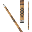 Outlaw - 29 Original - 8-ball Tribal Flames - Two-Toned Wrap Pool Cue