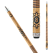 Outlaw - 29 Original - 8-ball Tribal Flames - Two-Toned Wrap Pool Cue