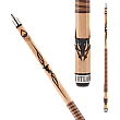 Outlaw OL42 Longhorn Skull Tribal Pool Cue OL42