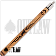 Outlaw OL42 Longhorn Skull Tribal Pool Cue OL42