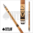 Outlaw OL57 Arrow Mountain Deer Skull Pool Cue OL57