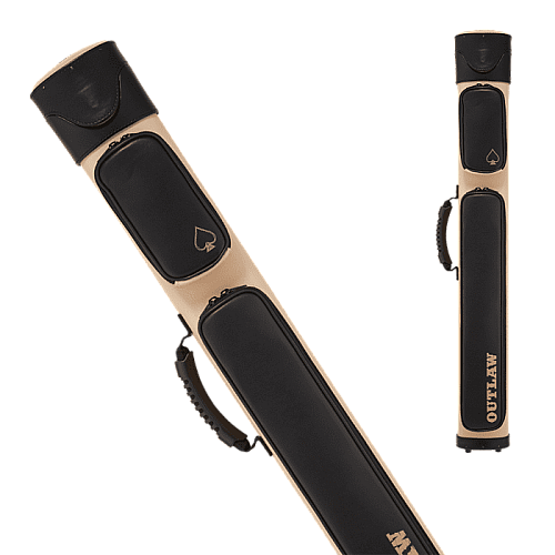 Outlaw OLX22 Pool Cue Case Light tan with 2 different color trim and pockets