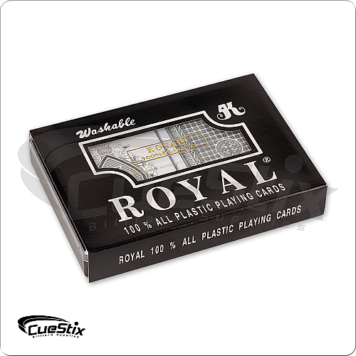 Royal Plastic Playing Cards – 2 Deck Set with Case (Model: POKDK2)