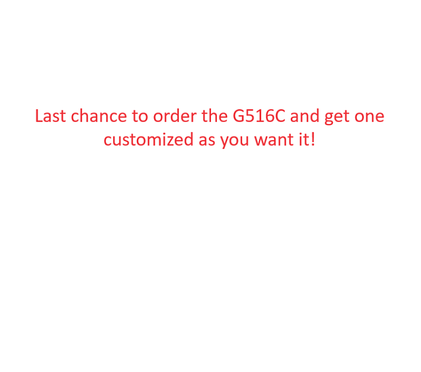 Last chance for G516C special order
