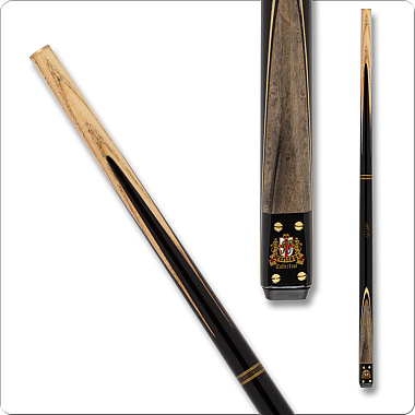 Riley - RILS14 Snooker Cue Grey stained w/ cream flat snooker sleeve 