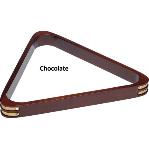 8 Ball Wooden Rack with Brass Corners | RK8B Billiard Accessory