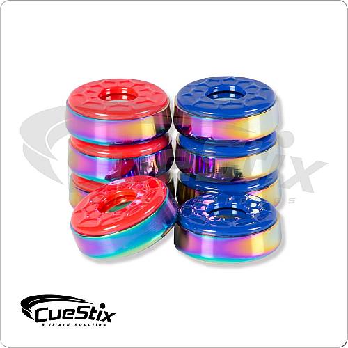 Shuffleboard Rainbow Titanium Pucks – 2.3" Premium Set SHBPRT