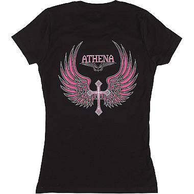 Athena Pink Wings T-Shirt | Women’s Bold Graphic Tee TSATH02