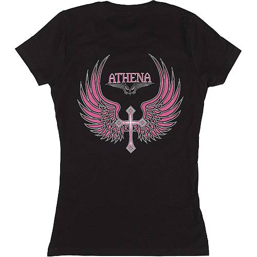 Athena Pink Wings T-Shirt | Women’s Bold Graphic Tee TSATH02