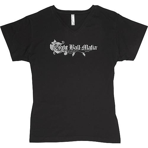 Eight Ball Mafia Women’s V-Neck T-Shirt TSEBM05