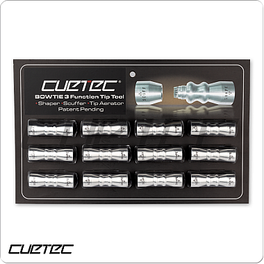 Cuetec Bowtie Tip Tool card of 12 Cuetec Bowtie Tip Tool card of 12