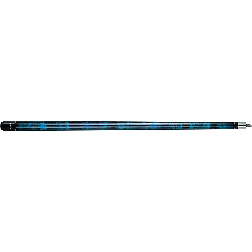 Action Value 05 Blue Splatter Cue - VAL05 - Black & Blue