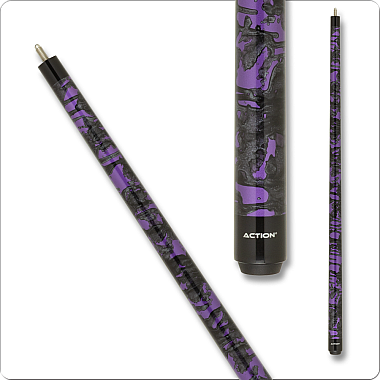 Action Value 43 Metallic Purple Cue - VAL43 - Shimmer Splatter