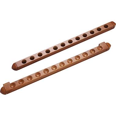 12 Cue Wall Rack with Holes – WR2P12H