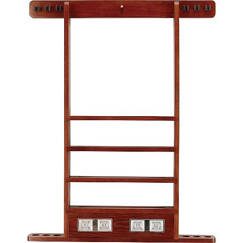 6 Cue WRSC Deluxe Wall Rack w/ Score Counter