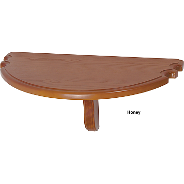 Half Moon Wall Shelf with Cue Holder – Model WRSHH